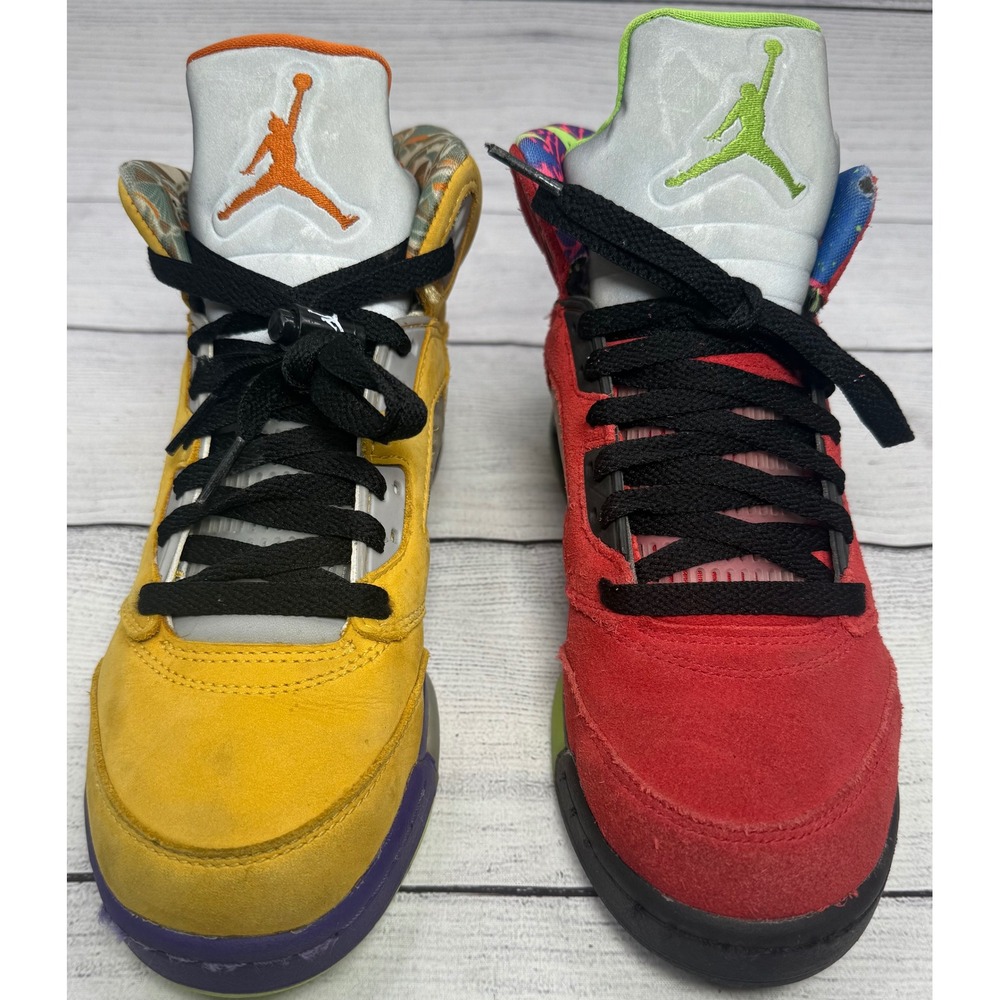 Air Jordan 5 What The Mismatched Sneakers‎ CZ6415-700 Size7.5  5.5 UK 38.5 EU